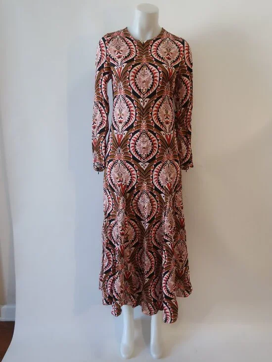 NWT Womens Farm Rio (Item- 625) Multicolor Pineapple Jewelry Maxi Dress XS - Picture 5 of 15